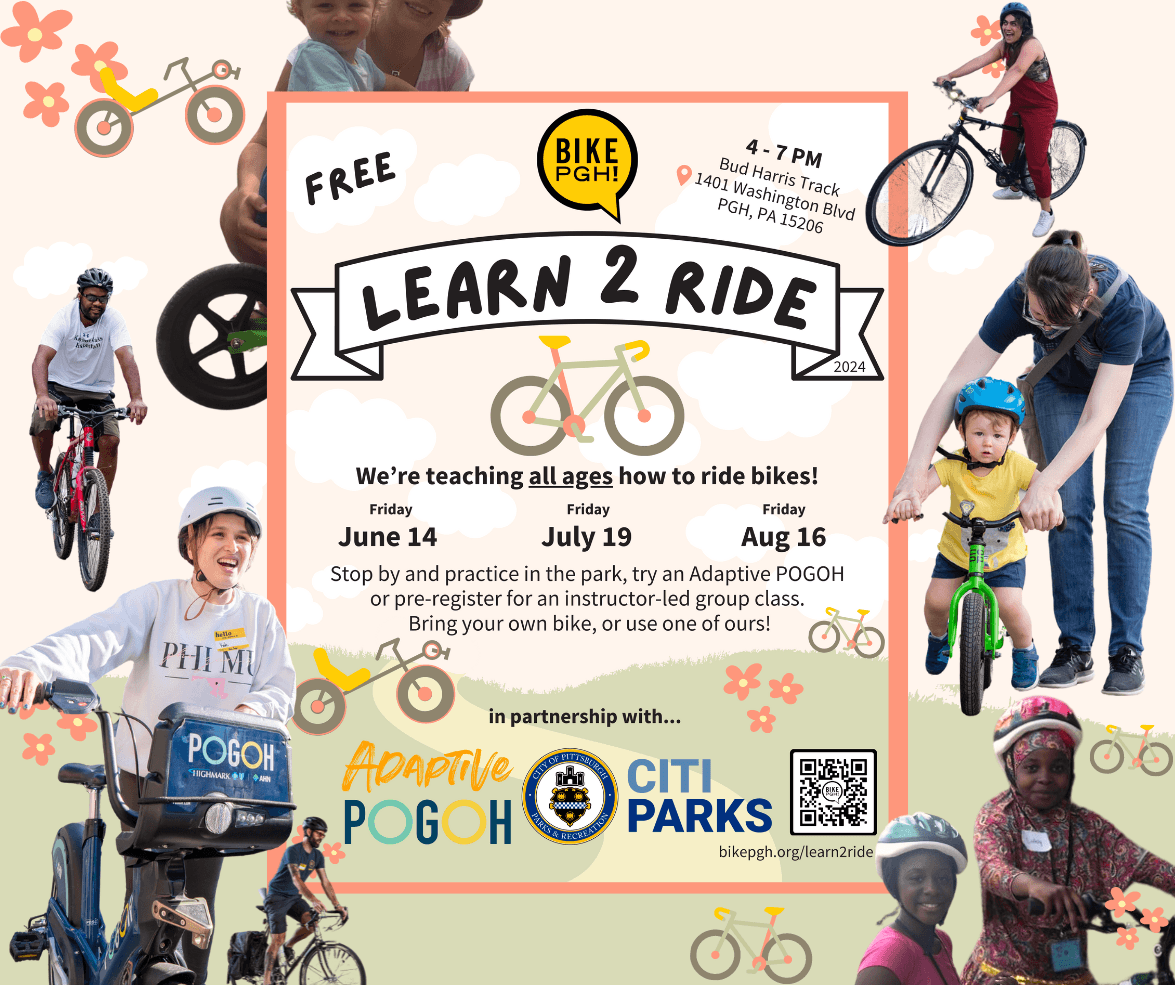 Learn To Ride a Bicycle in Pittsburgh This Summer